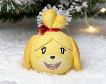 In Stock & Ready to Dispatch -  Animal Crossing Ceramic Christmas Ornament – hand made villager bauble - ACNH decoration