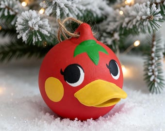 Duck Villagers - Custom Animal Crossing Ceramic Christmas Ornament – hand made to order villager bauble