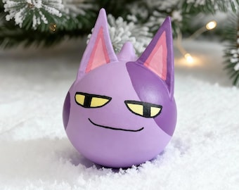 Cat Villagers - Custom Animal Crossing Ceramic Christmas Ornament – hand made to order villager bauble