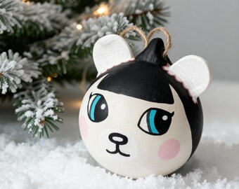 Cub Villagers - Custom Animal Crossing Ceramic Christmas Ornament – hand made to order villager bauble