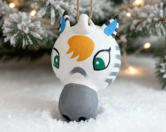 Horse Villagers - Custom Animal Crossing Ceramic Christmas Ornament – hand made to order villager bauble