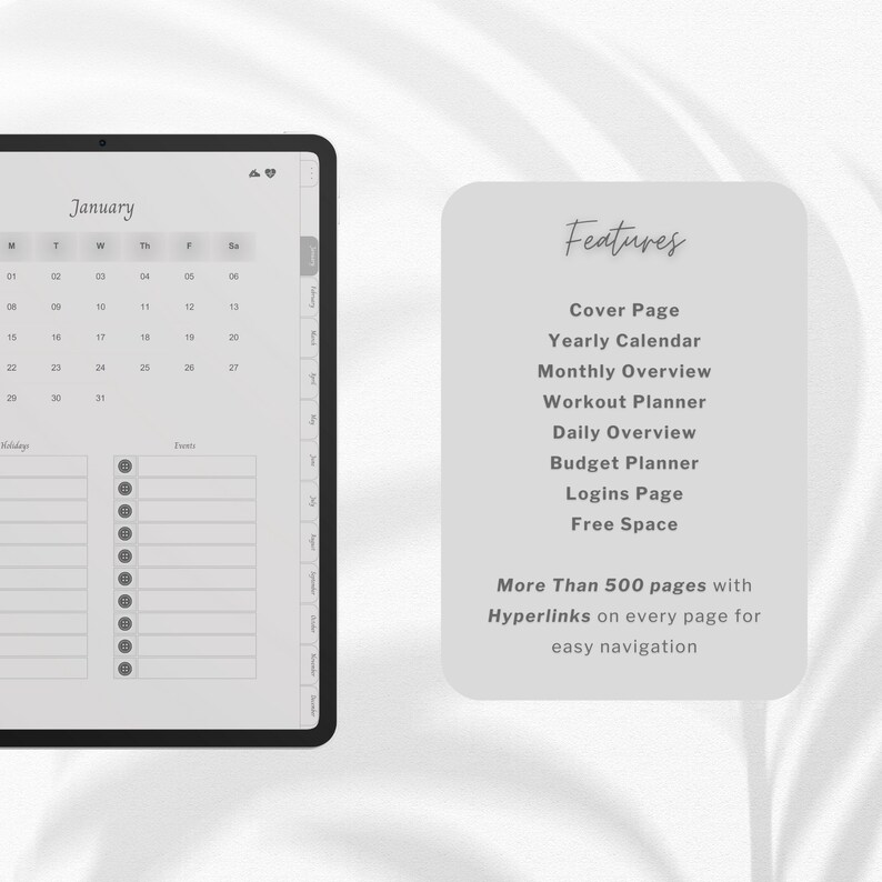 2024-2025 Simple Digital Planner : Lifetime Access, Yearly Planner