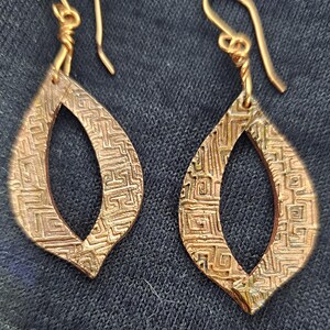 Copper Dangle Earrings