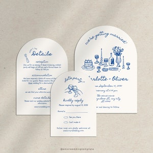 Hochzeitseinladung handgeschrieben, Bogenhochzeit einladen Satz, Hand gezeichnete Hochzeitseinladung, Funky Hochzeitseinladung, wunderliche Hochzeitseinladung