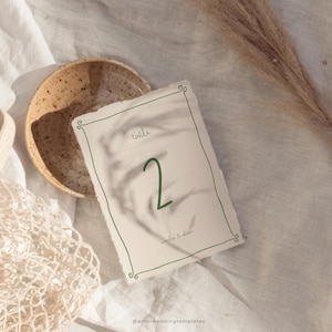 Números de mesa para casamento, números de mesa desenhados à mão, modelo de casamento, placa de mesa de casamento manuscrita, papelaria exclusiva para casamento