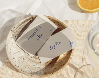 Whimsical Wedding Place Cards Template: Funky Dinner Party Names (Printable)