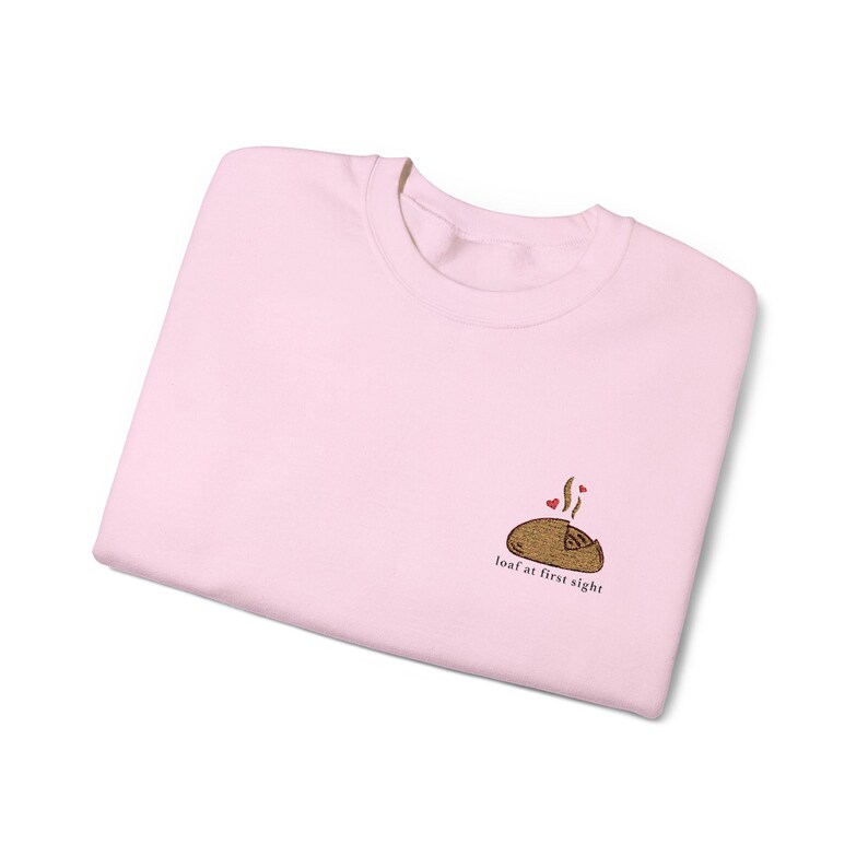 Loaf At First Sight Embroidered Sweatshirt, Sourdough Bread, Sourdough Starter, Baker image 5