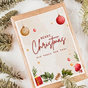 Digital Christmas Card, Customize Your Holiday Joy, Editable and Downloadable Digital Card with Canva