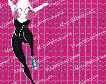 Gwen Web - seamless cosplay fabric pattern - DIGITAL ONLY