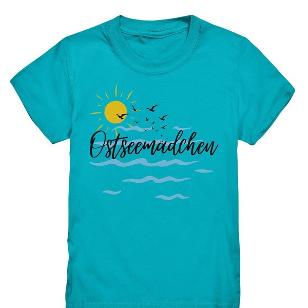 T Shirt Kinder Spruch Ostseemädchen - T Shirt maritim Mädchen - Kids Premium Shirt verschiedenen Farben und Größen-