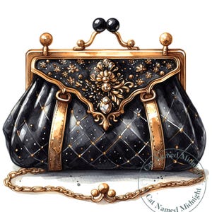 Schwarz und Gold Geldbörsen Clip Art Damen Geldbörse Bilder Handtasche Clipart Schwarz Geldbörse Bilder zum Downloaden druckbare
