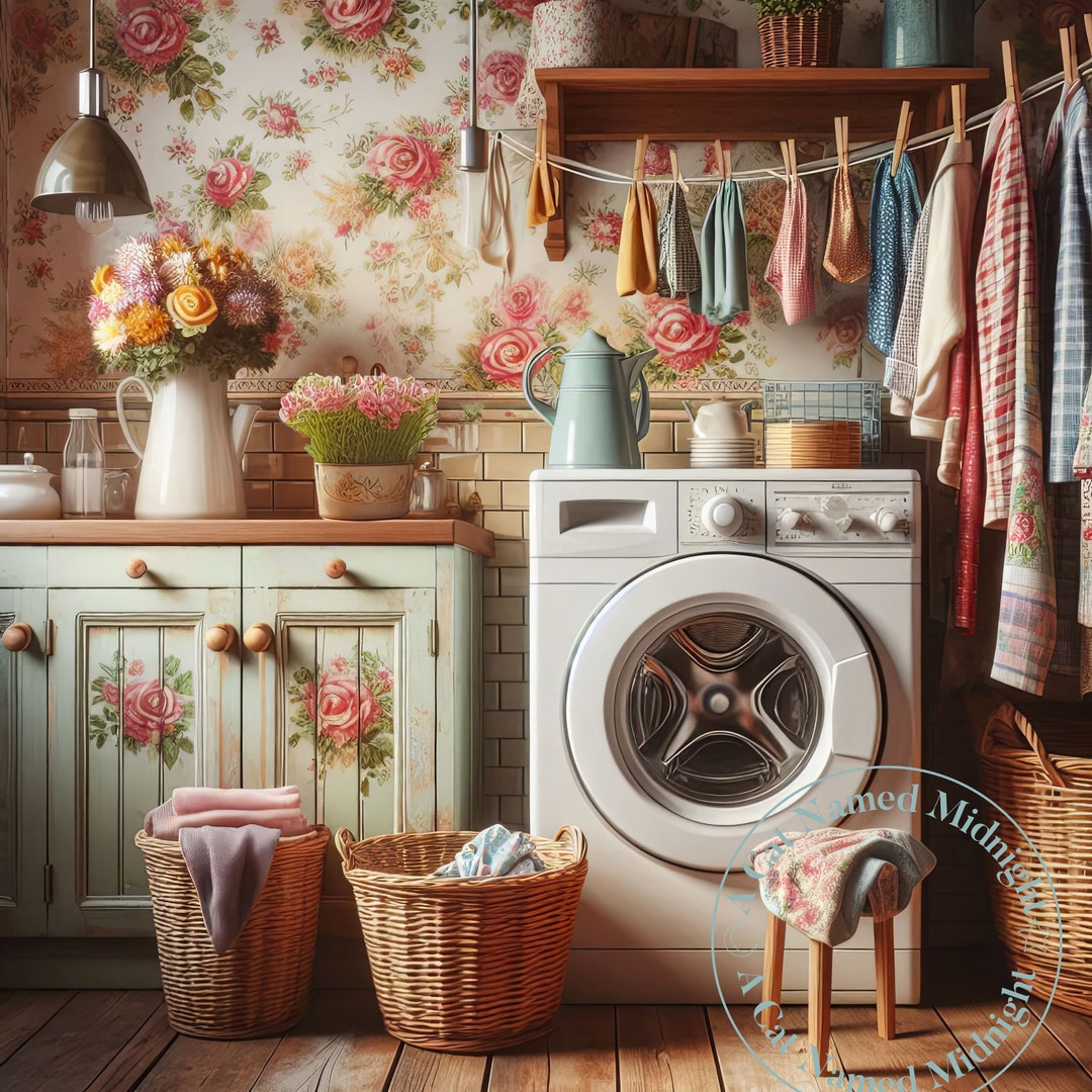 Retro Laundry Room Clipart 5 High Quality Images Vintage Style Clip Art ...