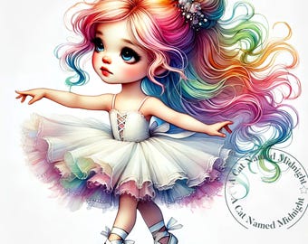 Cute Little Ballerina Clipart 10 JPG Images