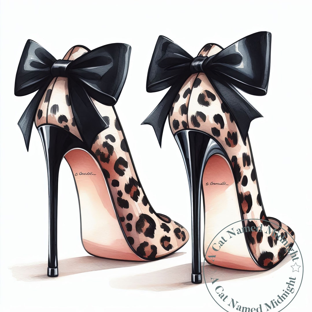 Gwen in Leopard Print Heel