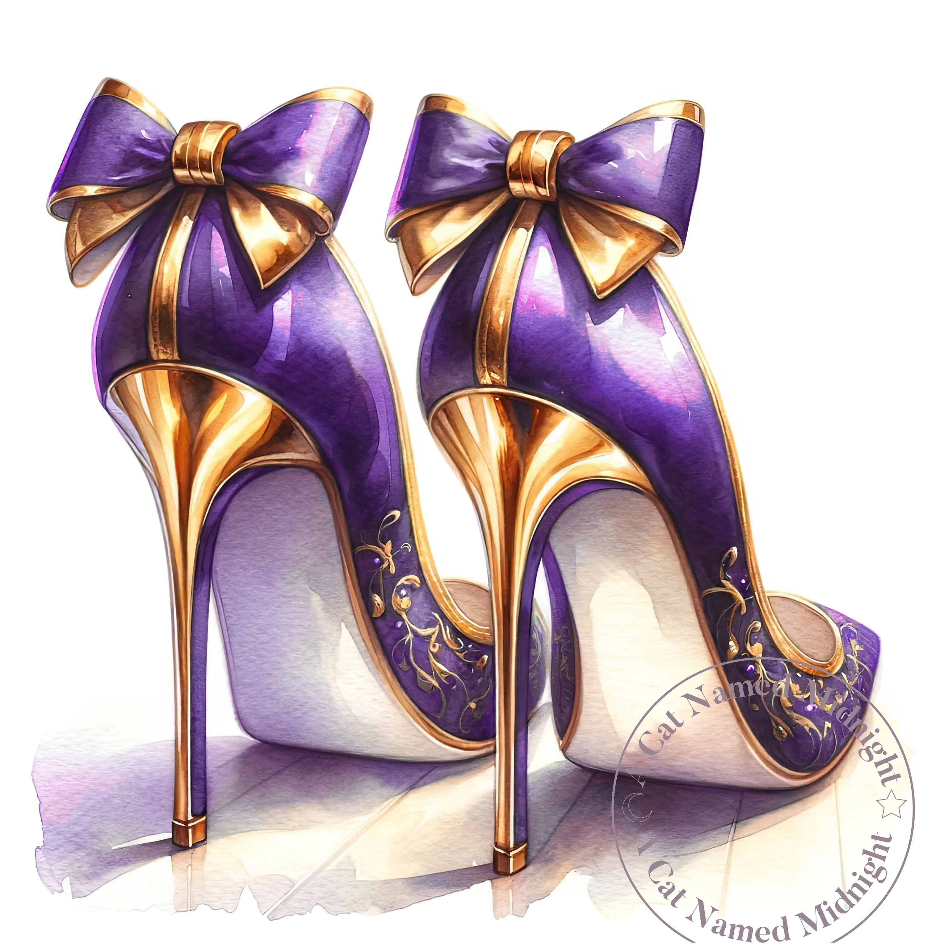 Lavender High Heels Etsy