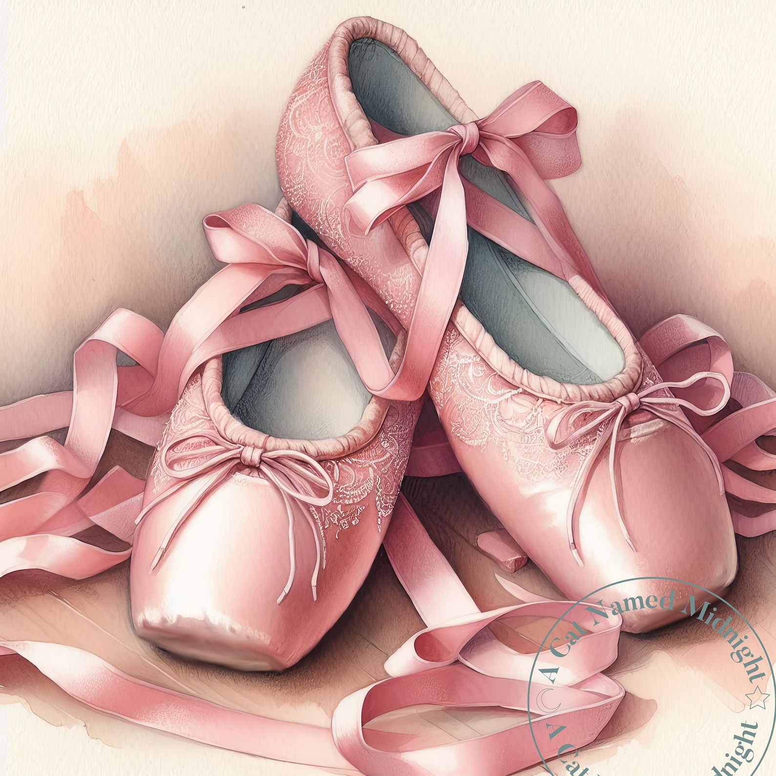 Watercolor Ballet Shoes Clipart Bundle Pink Ballet Shoes Clip Art ...