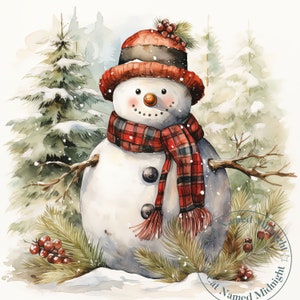 Country Snowmen Clipart 15 JPG | Snow Man Clip Art