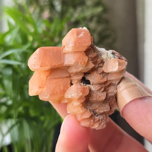Red Pagoda Calcite Natural Mineral Crystal Specimen