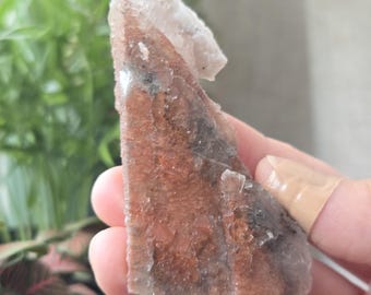 Red Dogtooth Calcite - Natural Mineral Crystal Specimen