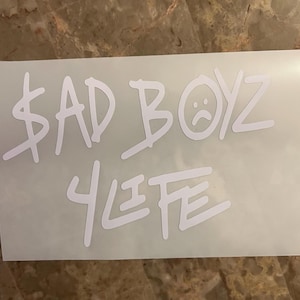 Sad Boyz 4 life sticker, Junior H sticker,  calcamonia para carro