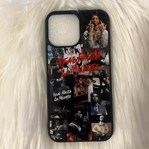 Funda para teléfono iPhone/Samsung hecha a mano con estampado de Anuel AA