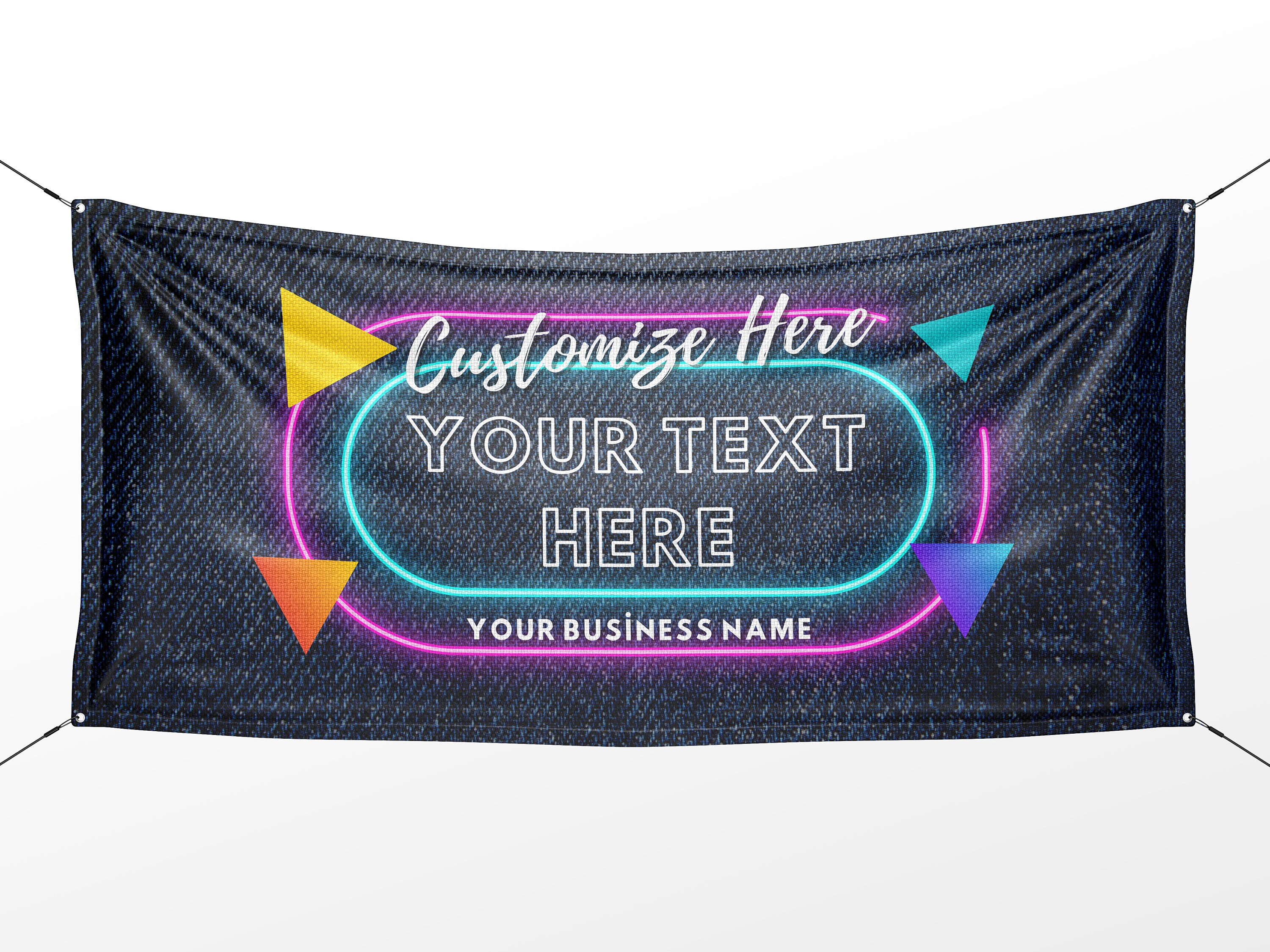 Custom Banner Display, Polyester/vinyl - Personalized Advertising Sign ...