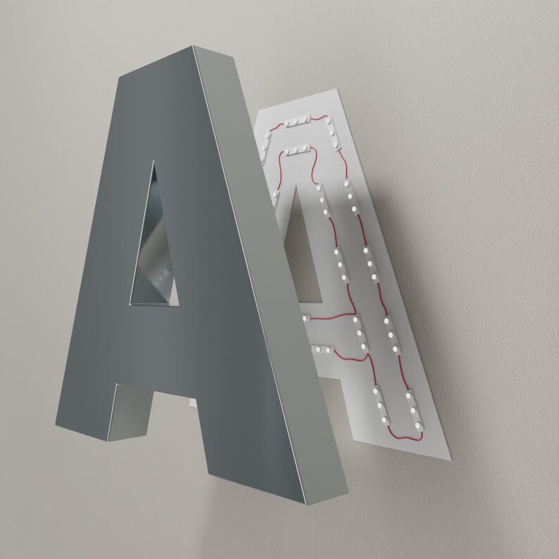 Custom 3D Channel Letters - LED Front-lit, Personalized Storefront ...