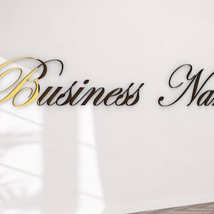 Custom Mirror Gold Sign, Wall Letters Personalized ACM  Wall Letters, Baby Name Mirror Letters Lettering Aluminum Composite Reflective