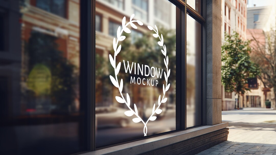 Custom Vinyl Window Decal, Peel and Stick, Business Signage - Etsy