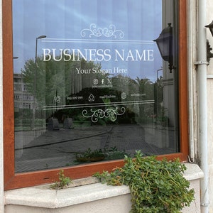 Vinyl Window Decal, Standard / Custom Sizes, PEEL AND STICK, Window ...