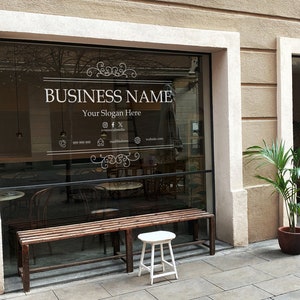 Vinyl Window Decal, Standard / Custom Sizes, PEEL AND STICK, Window ...