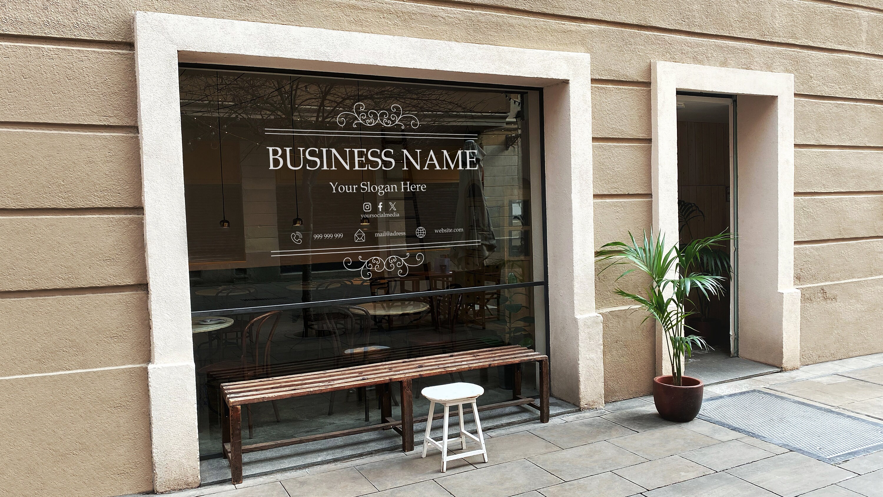 Vinyl Window Decal, Standard / Custom Sizes, PEEL AND STICK, Window ...