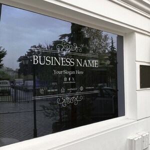 Vinyl Window Decal, Standard / Custom Sizes, PEEL AND STICK, Window ...
