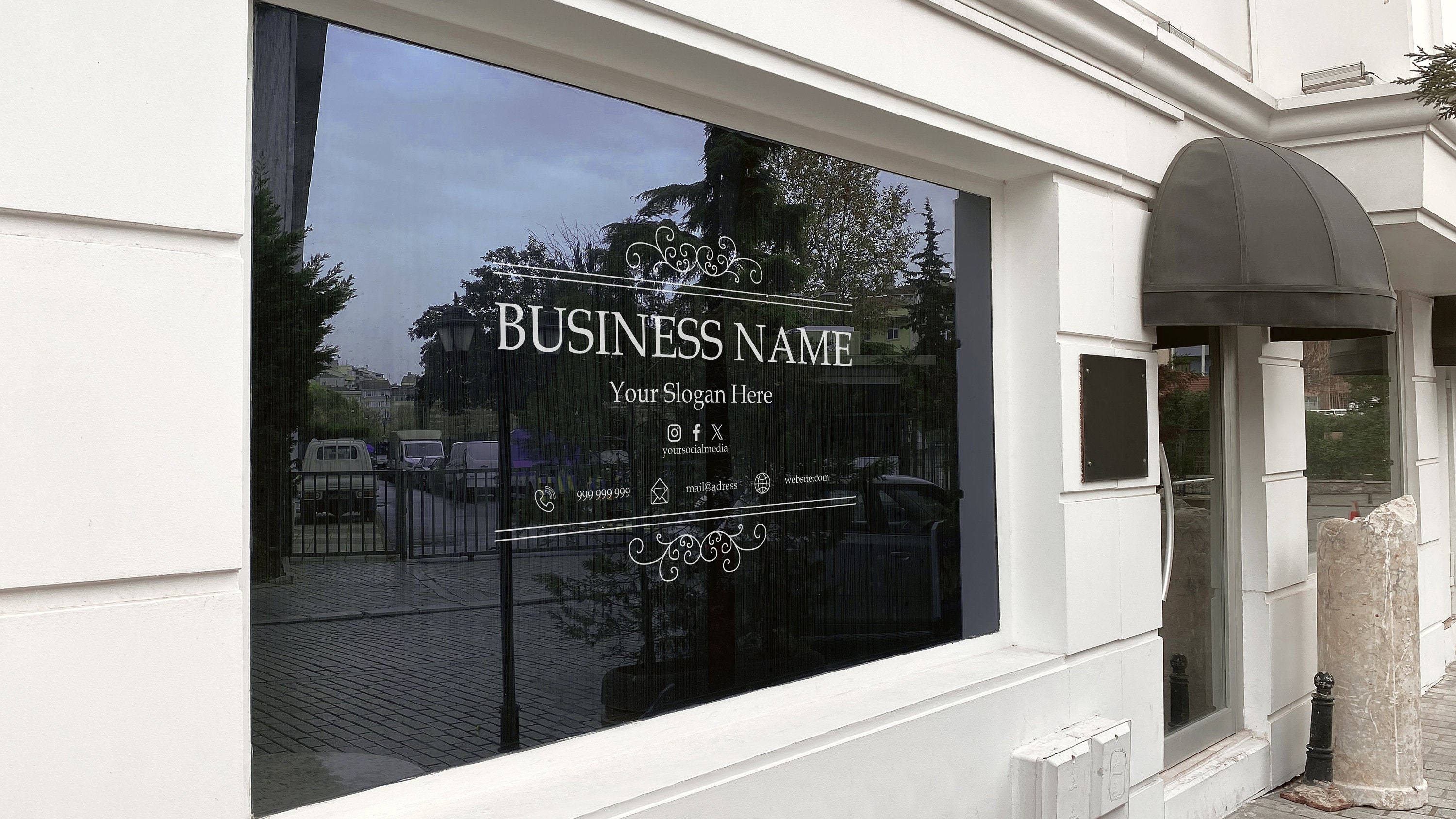 Vinyl Window Decal, Standard / Custom Sizes, PEEL AND STICK, Window ...