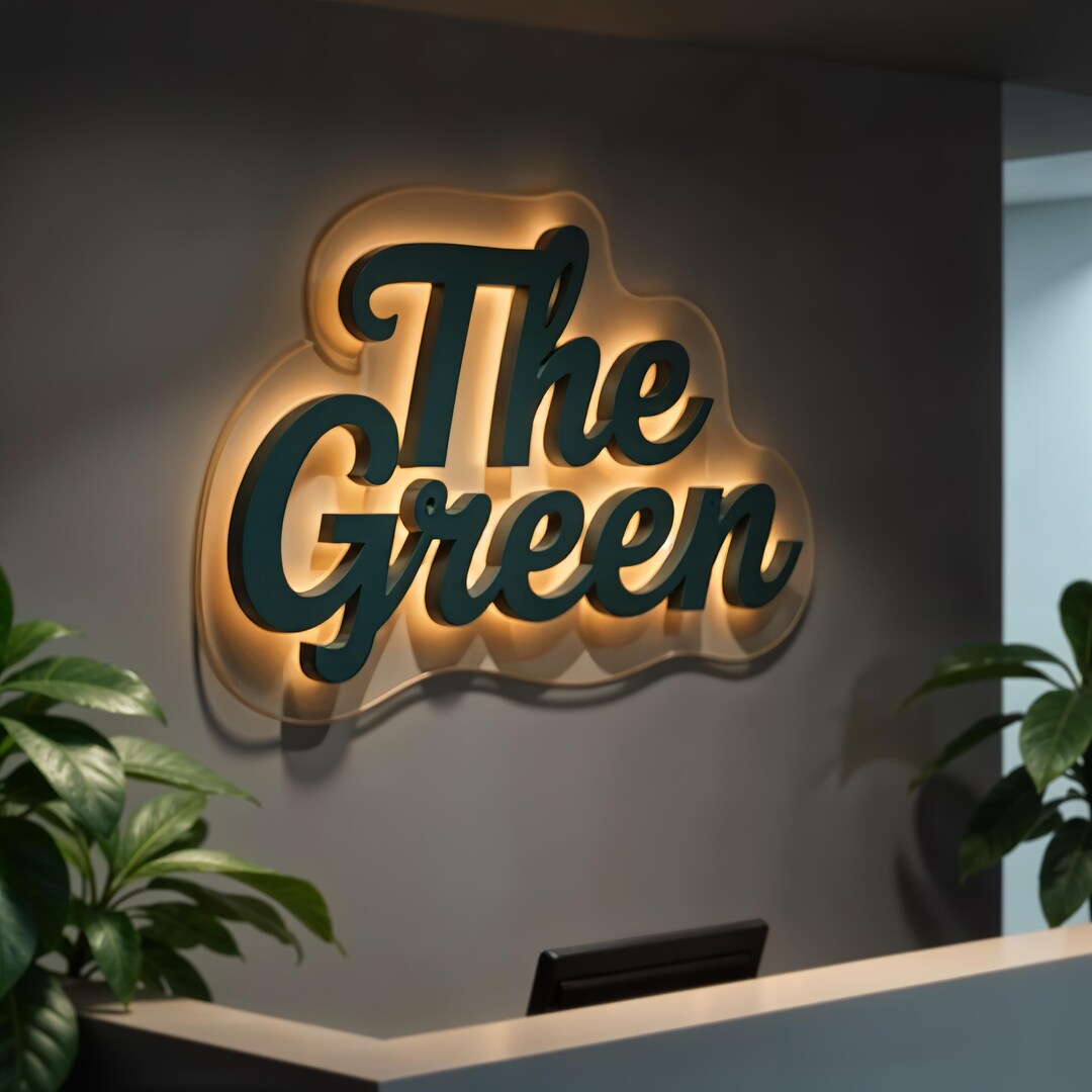 Custom LED Backlit Logo Sign 3D Acrylic Wall Decor Etsy Custom LED Backlit Logo Sign 3D Acrylic Wall Decor Etsy
