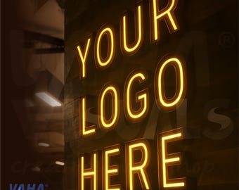 Custom Front-Lit LED Channel Letter Sign: Interior Business Logo Decor
