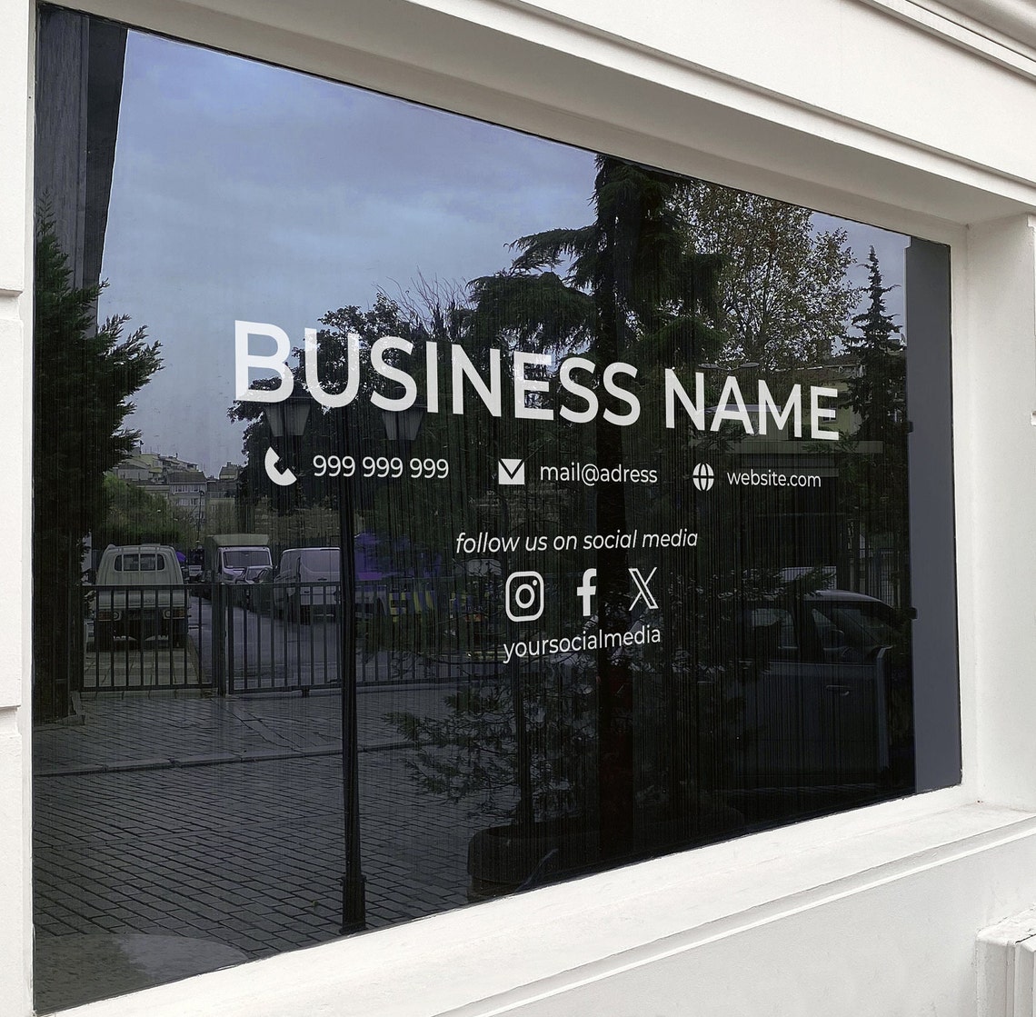 Vinyl Window Decal, Standard / Custom Sizes, PEEL AND STICK, Window ...