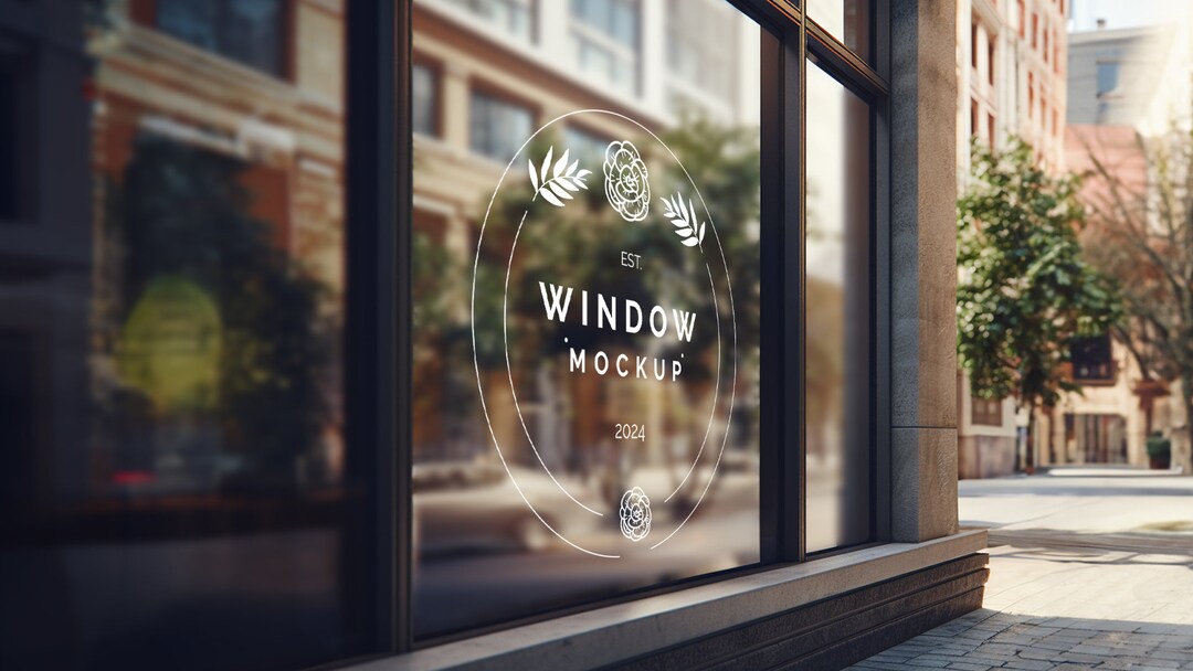 Window Id Sticker Customizable Vinyl Window Decal, Peel and Stick, Storefront Sticker - Etsy