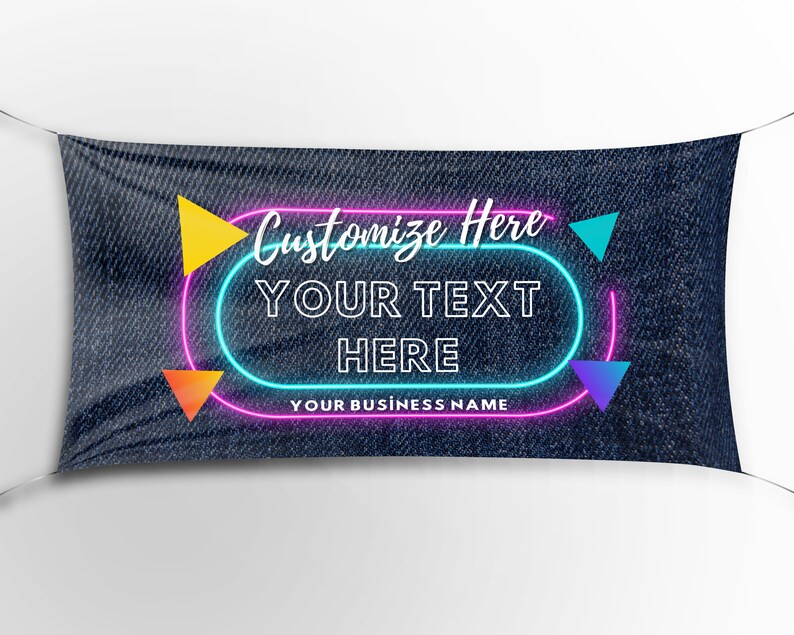 Custom Banner Display, Polyester/vinyl - Personalized Advertising Sign ...