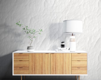 Minimalist White Texture Removable Wallpaper, Peel and Stick
