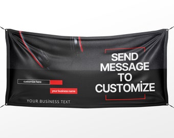 Custom Banner Display, Polyester/Vinyl  - Personalized Advertising Sign - Indoor/Outdoor - Image/Logo/Text - Heavy Duty, Building Banner