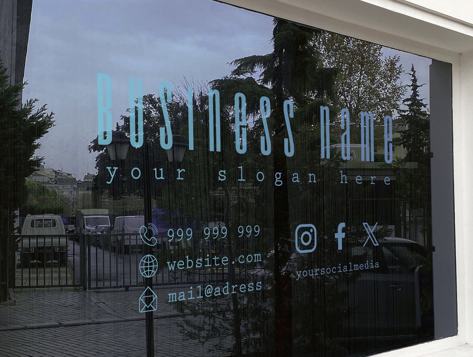 Vinyl Window Decal, Standard / Custom Sizes, PEEL AND STICK, Window ...