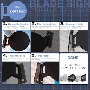 Custom Blade Sign - Double Sided Outdoor Business Sign, Storefront Logo ...
