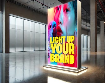 Custom SEG Light Box Sign – Backlit LED Fabric Frame for Wall, Retail, Trade Show, Business Display, Double or Single Sided