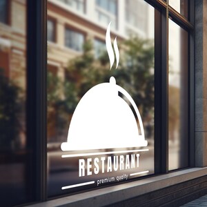 Restaurant - Vinyl Window Decal, Standard / Custom Sizes, PEEL AND ...