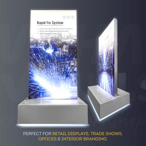 Custom SEG Light Box Sign – Backlit LED Fabric Frame for Wall, Retail ...