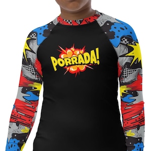Youth BJJ Superhero Rash Guard, Jiujitsu, Rash Guards, Martial Arts, Brazilian Jiu Jitsu, Boys Rash Guard, Tween Boys Rash Guard, BJJ Gift