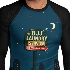 BJJ Laundry Rash Guard Men, Jiujitsu, Rash Guards, Martial Arts, Brazilian Jiu Jitsu, Rash Guard, Mens BJJ, BJJ Gear, Funny Rash Guard Gift