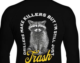 BJJ Rash Guard, Rash Guard Mens, Jiujitsu, Rash Guards, Brazilian Jiu Jitsu, Rashguard, Funny rash guard, BJJ, Raccoon Shirt, Trash Panda