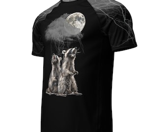 BJJ Short Sleeve Rash Guard, Unisex Rash Guard, Brazilian Jiu-jitsu, Jiujitsu Gear, BJJ Ladies Men, 90s Raccoon Rash Guard Funny Trash Panda